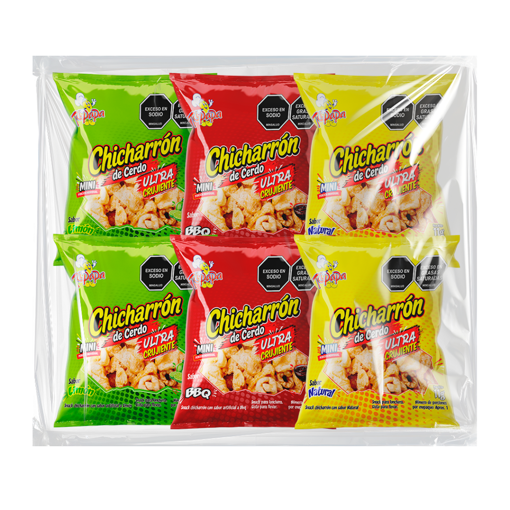 MOCKUP CHICHARRONES 11GR X 12